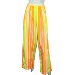 POSSE Limited Striped High Waist Wide Leg Pants Size Small